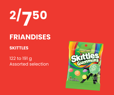 Friandises skittles