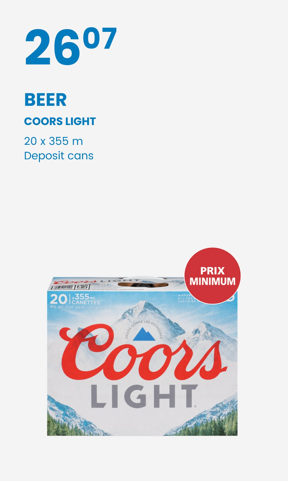Beer coors light