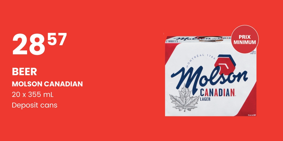 Beer molson canadian