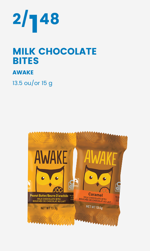 Milk Chocolate Bites Awake Caramel