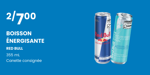 Boisson énergisante red bull