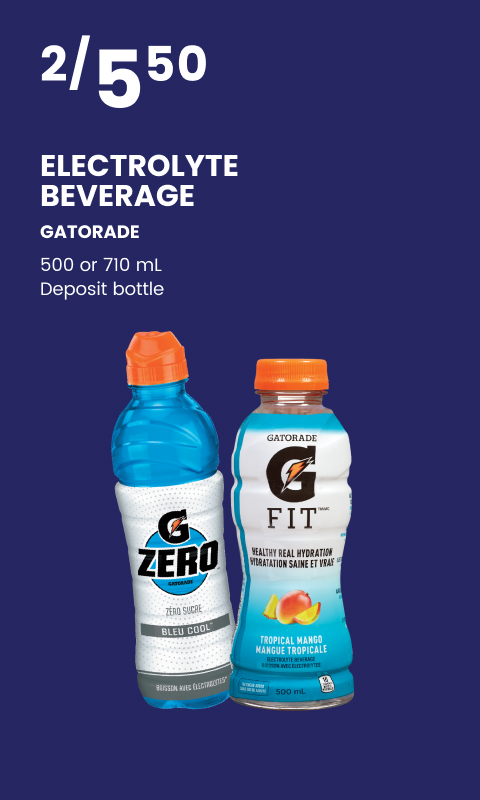 Electrolyte beverage gatorade