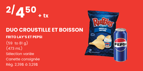 Duo Croustille et Boisson