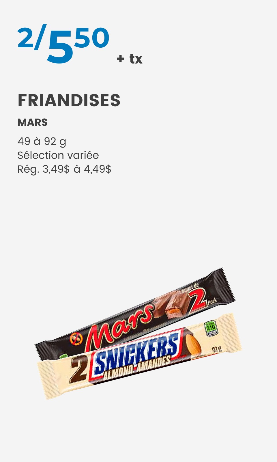 Friandises Mars